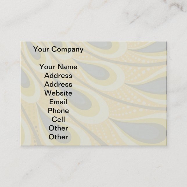Peacock Antique Vintage Colourful Business Card (Front)