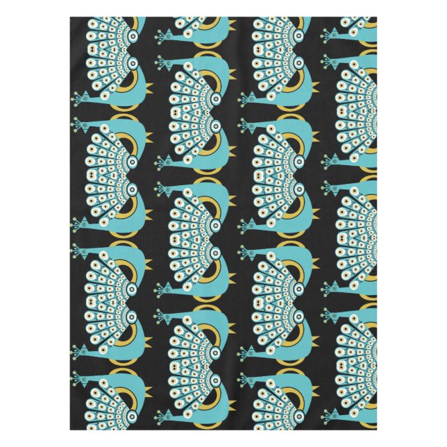 Peacock Art Home Accessories Tablecloth (Front)