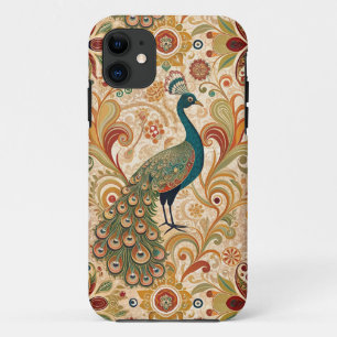 Peacock Art Morris Style iPhone 11 Case