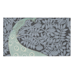 Peacock Art Nouveau Bird Classic Name Tag