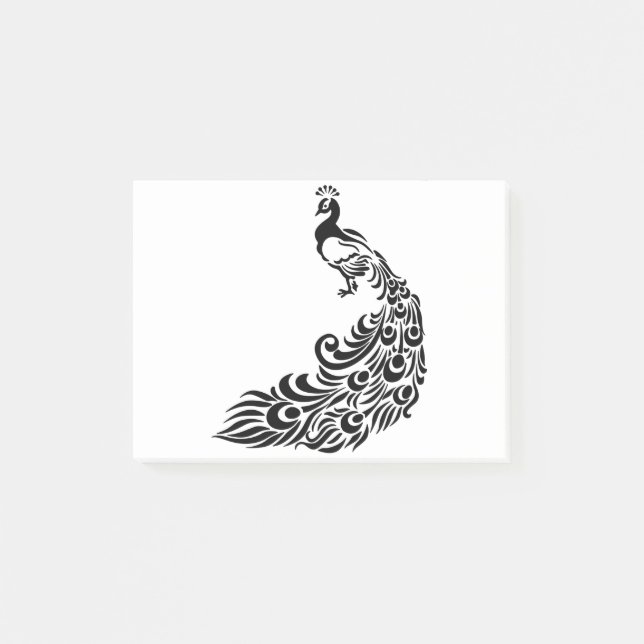 Peacock Art Post-it Notes (Front)