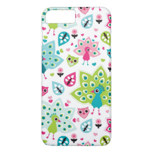 peacock bird and owl Case-Mate iPhone case