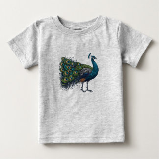Peacock bird Baby Fine Jersey T-Shirt
