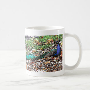 Peacock Bird Feathers Wildlife Animals Coffee Mug