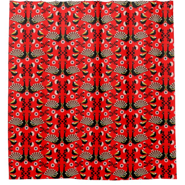 Peacock Bird Folk Art.     (Front)