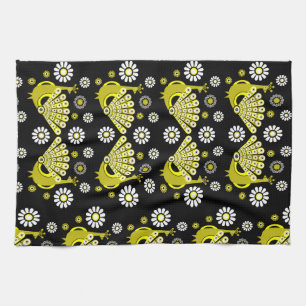 Peacock Bird Graphic Art Kitchen Towel