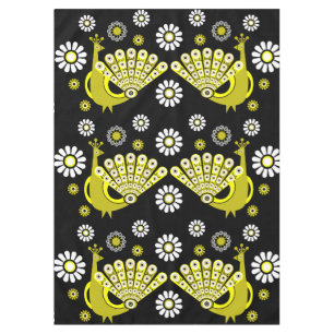 Peacock Bird Graphic Art Tablecloth