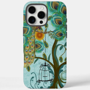 Peacock Birdcage  Damask iPhone 16 Pro Max Case