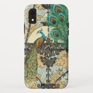 Peacock Birdcage Damask iPhone XR Case