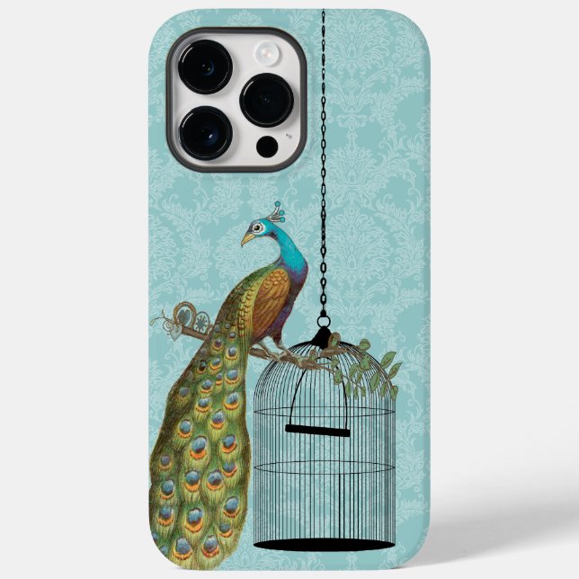 Peacock Birdcage Damask iTouch Case (Back)