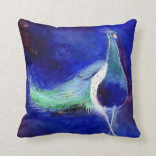 Peacock Blue 2013 Throw Pillow