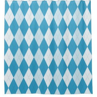 Peacock Blue Argyle Diamond Shape