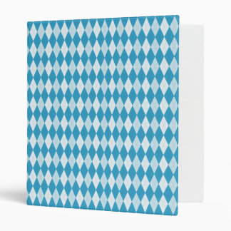 Peacock Blue Argyle Small Diamond Shape Binder