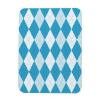 Peacock Blue Argyle Small Diamond Shape