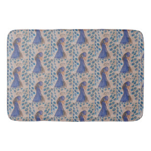 Peacock Blue  Bath Mat
