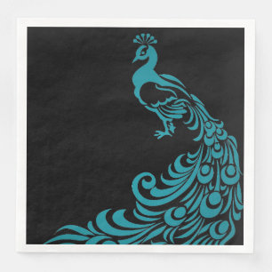 Peacock-Blue-Black-Everyday-Celebration's-Stylish Napkin