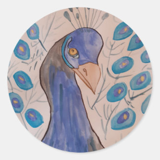 Peacock Blue Sticker