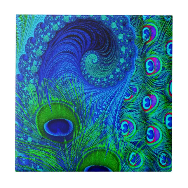 Peacock Blue Tile (Front)