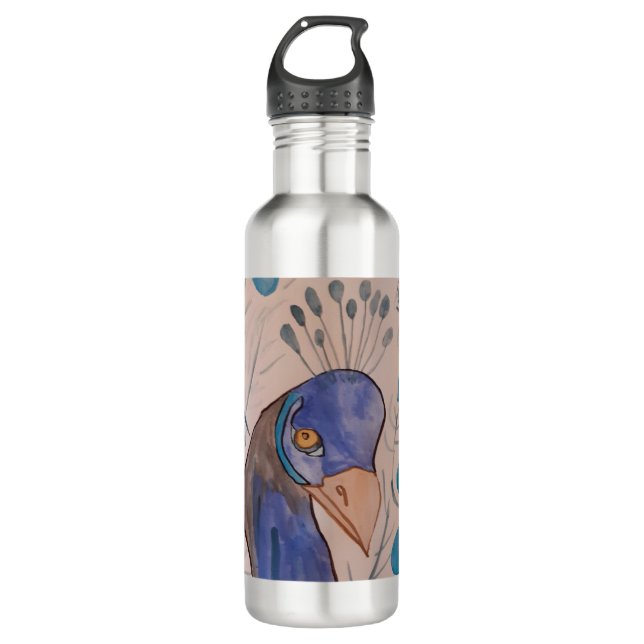 Peacock Blue Water Bottle (Front)