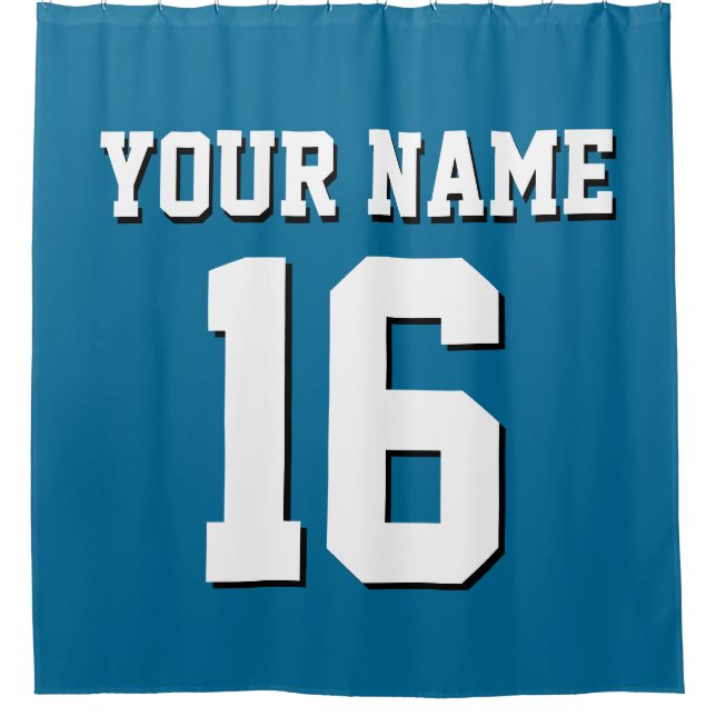 Peacock Blue White Sports Jersey Team Jersey (Front)
