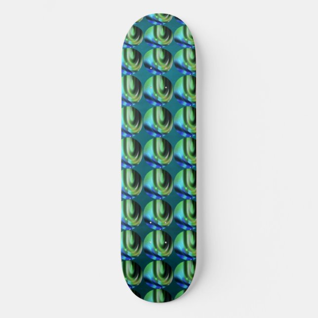 Peacock Bubble Skateboard (Front)