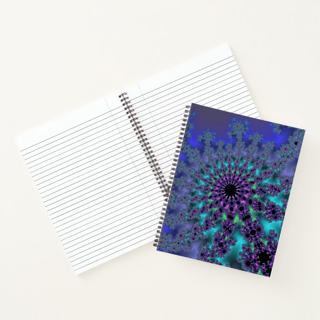 Peacock Burst Notebook (Inside)
