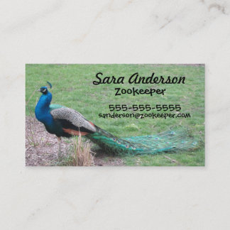 Peacock Business Cards