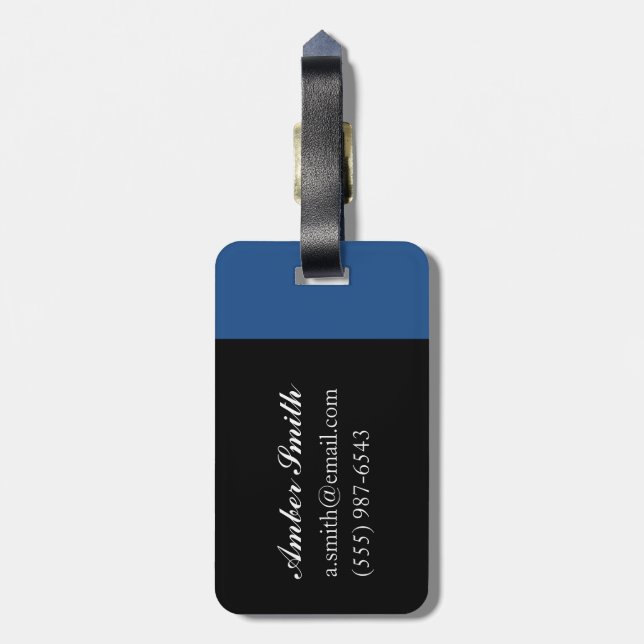 Peacock Butterfly 2012 Luggage Tag (Back Vertical)