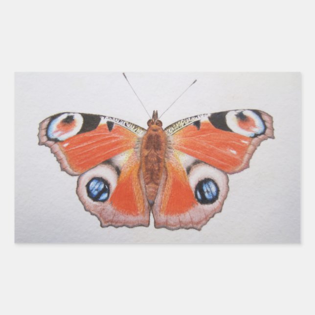 Peacock Butterfly 2012 Sticker (Front)