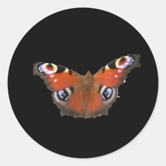 Peacock Butterfly By KABFA Classic Round Sticker