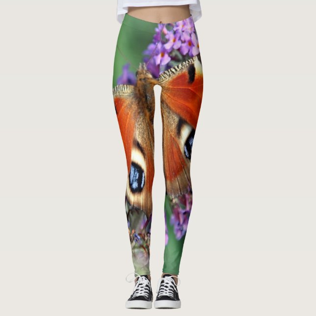 Peacock Butterfly Leggings (Front)