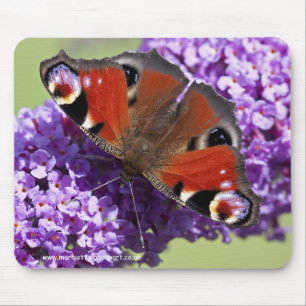 Peacock Butterfly Mousemat Mouse Pad