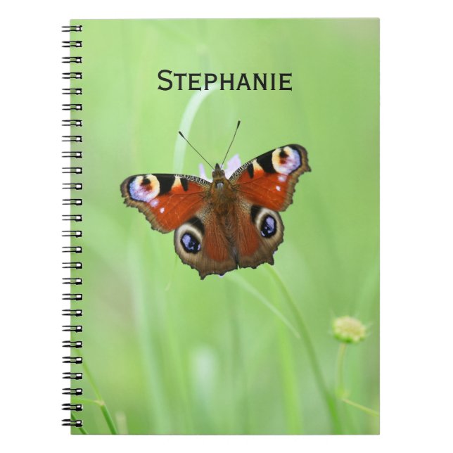 Peacock Butterfly Notebook (Front)