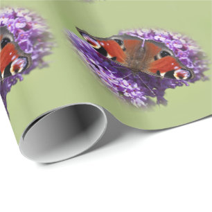 Peacock Butterfly Wrapping Paper