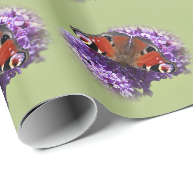 Peacock Butterfly Wrapping Paper (Roll Corner)