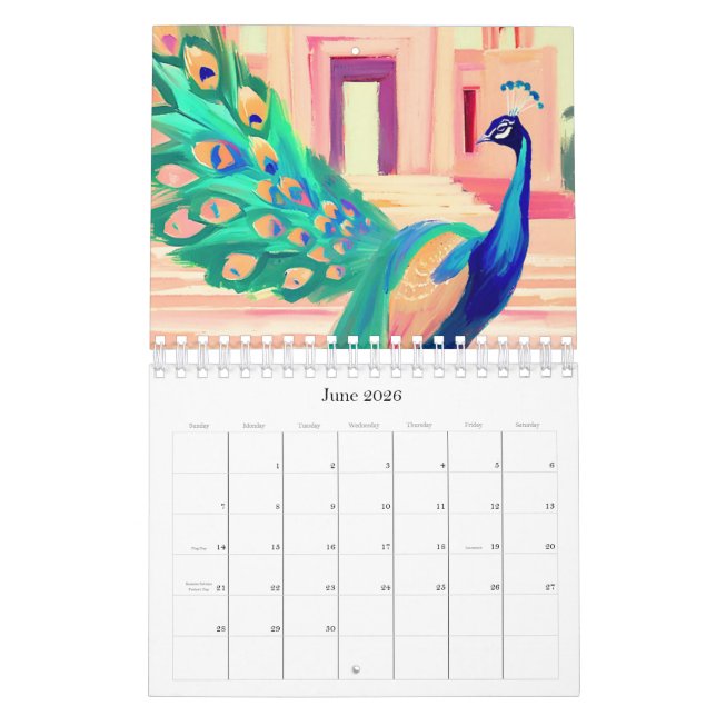 peacock calendar (Jun 2026)
