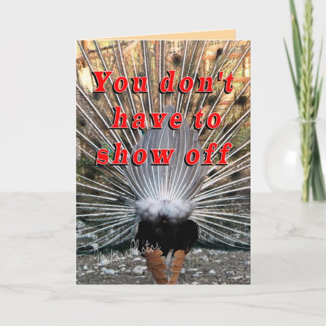 Peacock card2-customize card (Front)