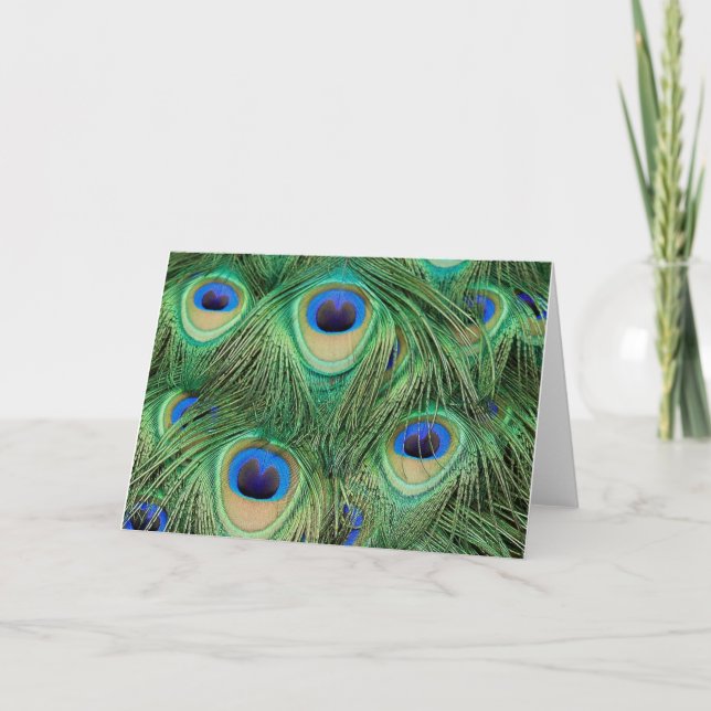 Peacock-Card - Customized Card (Front)