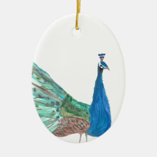 Peacock Ceramic Ornament