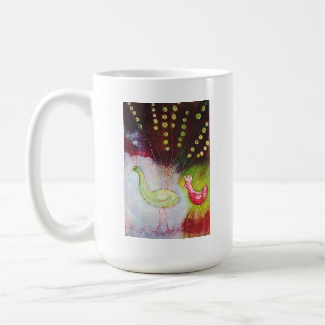 Peacock Chicken Mug (Left)