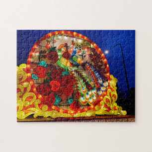 Peacock Chinese Lantern Jigsaw Puzzle