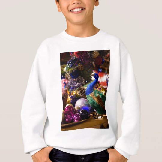 Peacock Christmas Design Sweatshirt