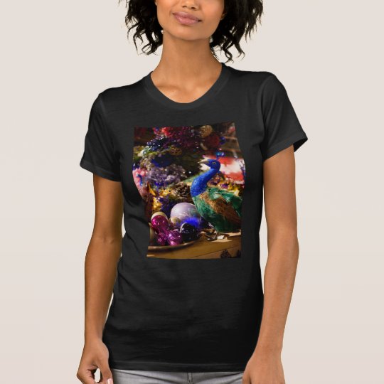 Peacock Christmas Design T-Shirt