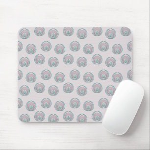 Peacock Circles  Mouse Pad