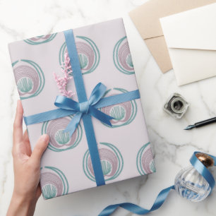 Peacock Circles  Wrapping Paper