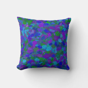 Peacock Colour Throw Pillow