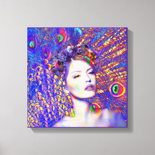 Peacock Dance Canvas Print