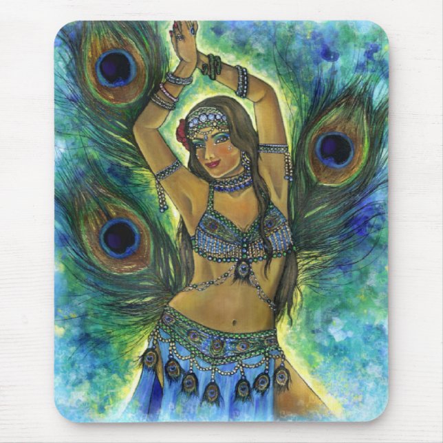 Peacock Dancer  Mousepad (Front)