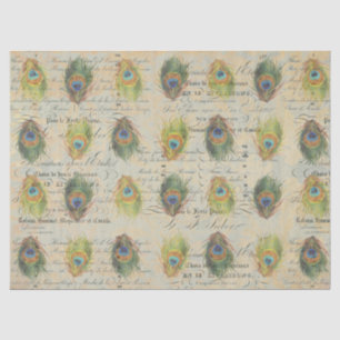 Peacock Ephemera Complimentry Decoupage Paper