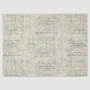 Peacock Ephemera Decoupage Companion Paper